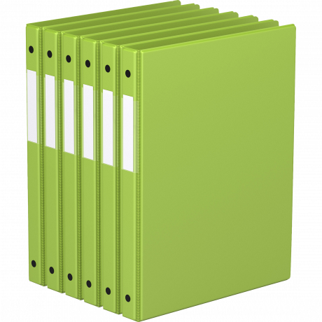 Premium Economy Round Ring Binders – 5/8 Inch, Lime Green