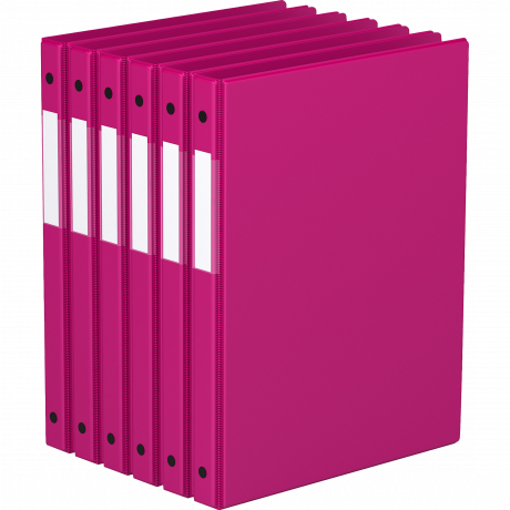 Premium Economy Round Ring Binders – 5/8 Inch, Pink